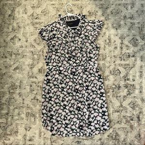 Banana Republic flowery button up dress